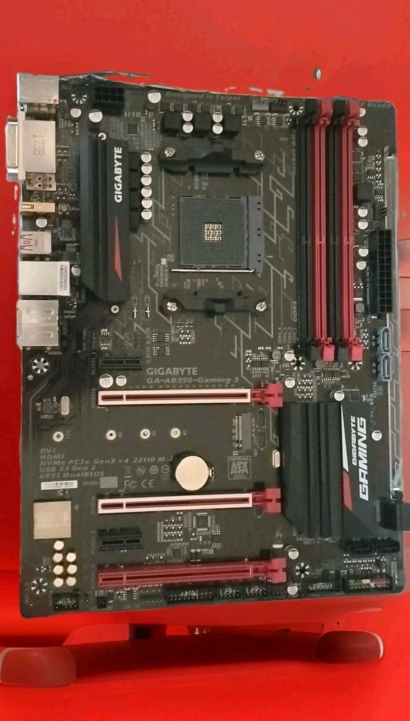 GIGABYTE GA-AB350-Gaming 3  AMD Socket AM4 DDR4 4-Slot Gaming HDMI DVI