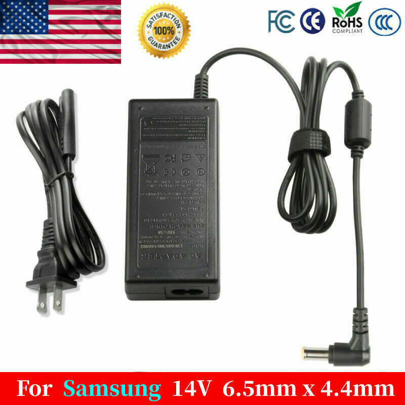 Charger Adapter Power Supply Cord For Samsung C27F396FHN LC27F396FHNXZA Monitor
