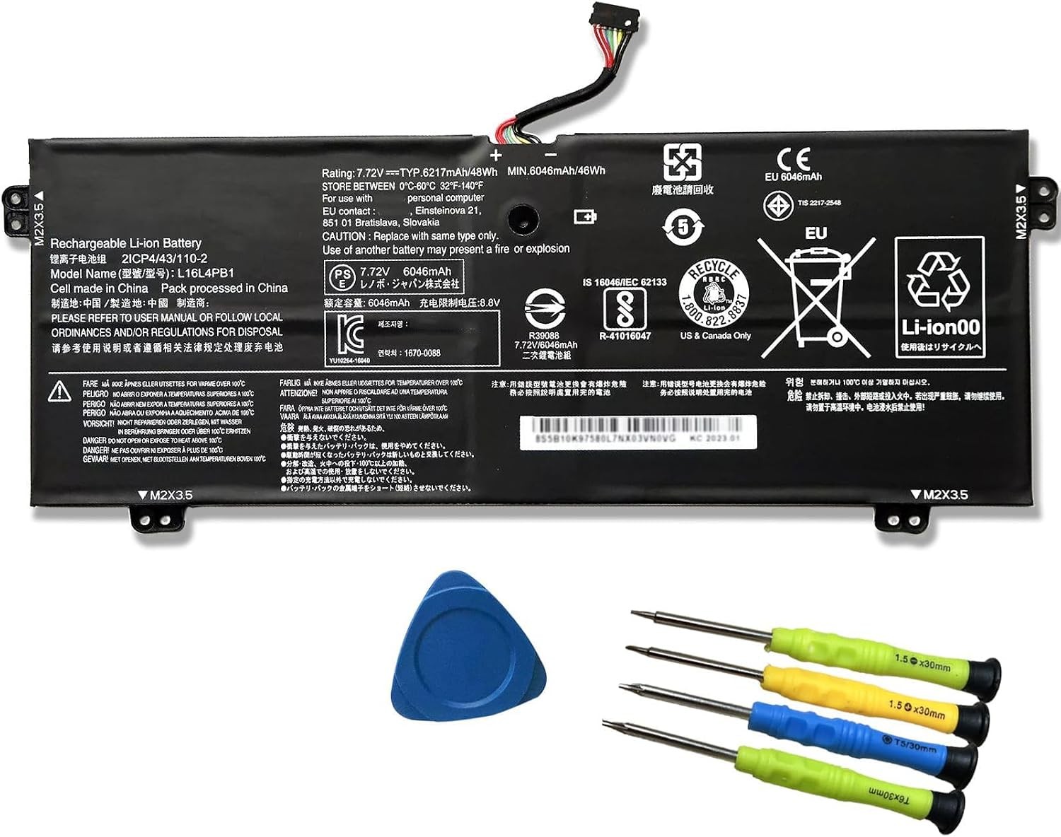 L16L4PB1 L16M4PB1 L16C4PB1 Laptop Battery Replacement for Lenovo ideapad Yoga
