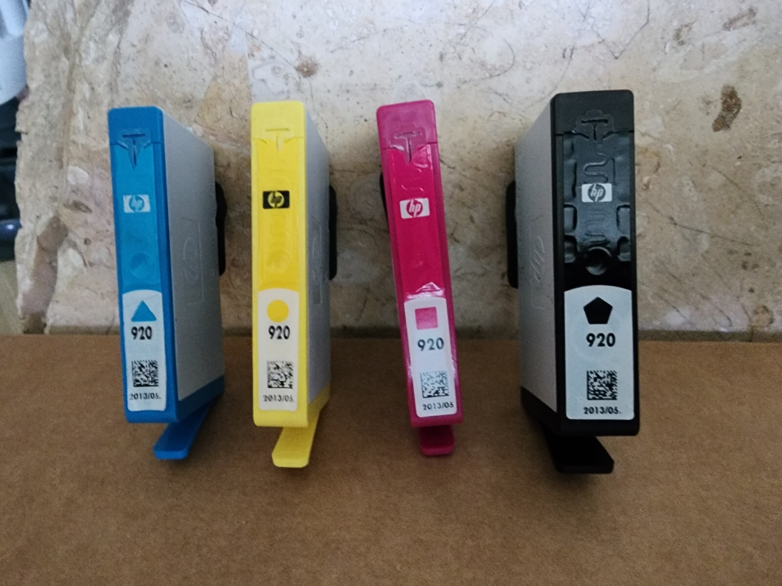 4 Empty Virgin Genuine HP 920 Ink Cartridges Black, Yellow, Cyan, Magenta