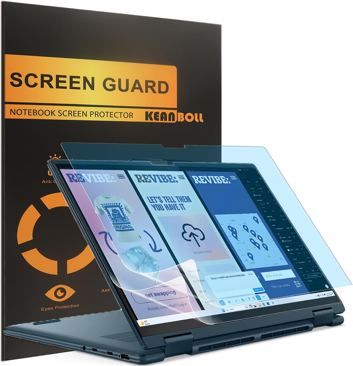 2 Pack Blocking Blue Light Screen Protector for Lenovo Yoga 7 / 7i 2-in-1 16"