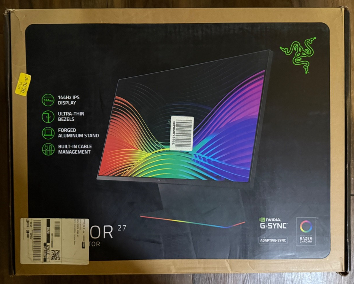 Razer Raptor 27" Gaming Monitor: WQHD (2560x1440) - IPS-144Hz *READ DESCRIPTION*