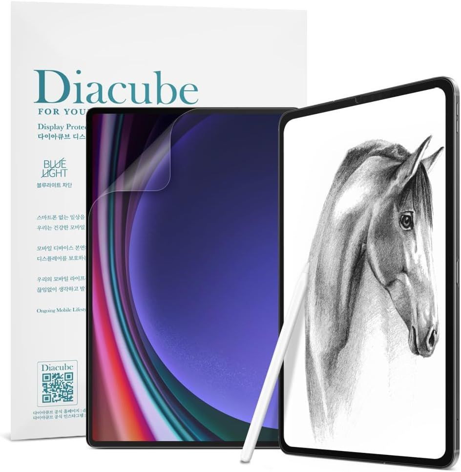 1+1 Pack Galaxy Tab S10 Plus 12.4 Paperfeel Screen Protector + Anti Glare Film