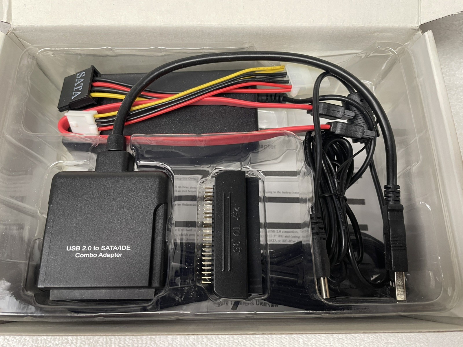 Tripp Lite U238-000 USB 2.0 to SATA / IDE Combo Adapter 2.5  3.5  5.25”