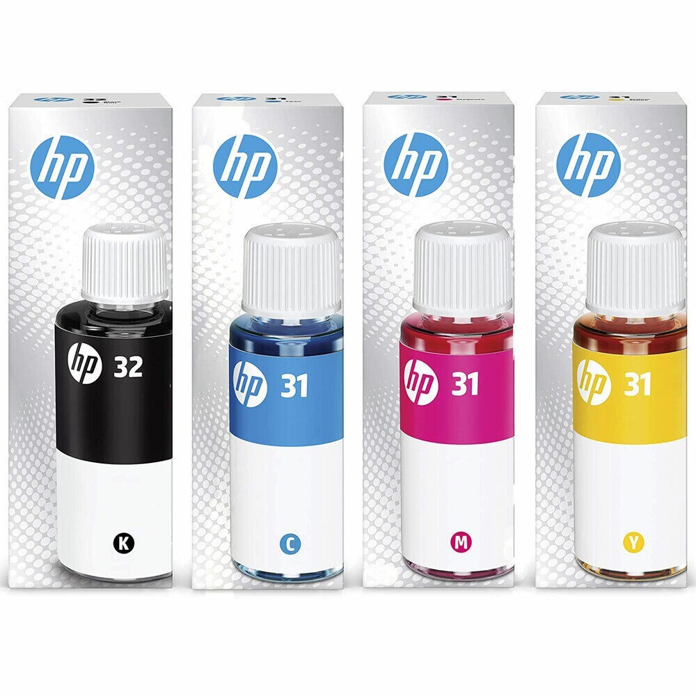 4 Pack Genuine HP GT51XL GT52 Ink Bottles for Smart Tank GT5810 GT5820 GT5811