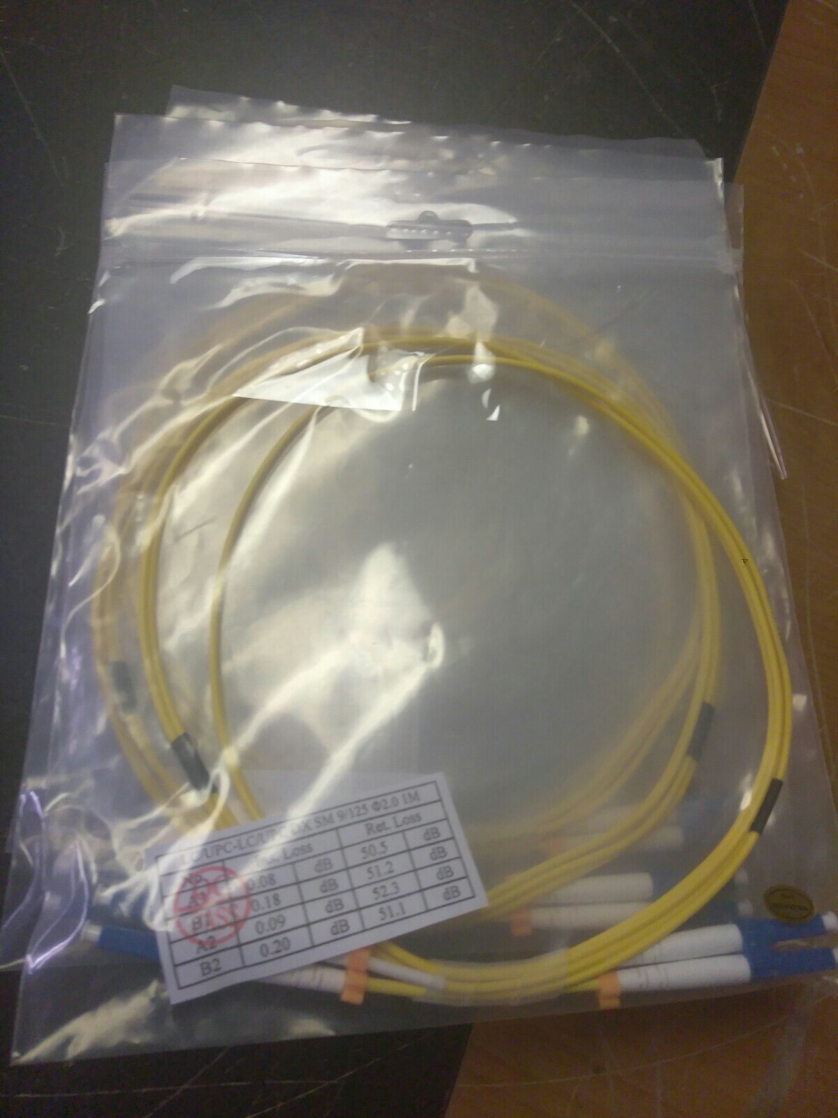 NEW E229789 LC/UPC-LC/UPC DX SM 9/125 2.0 1M