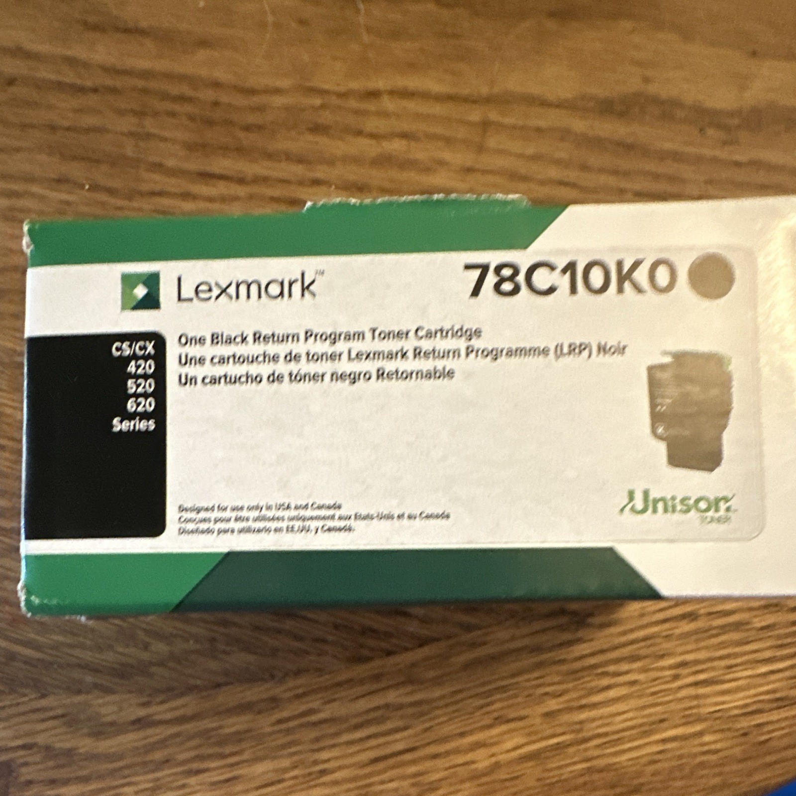 Lexmark 78C10K0 Black Return Program Laser Toner Cartridge CS/CX420/520/620