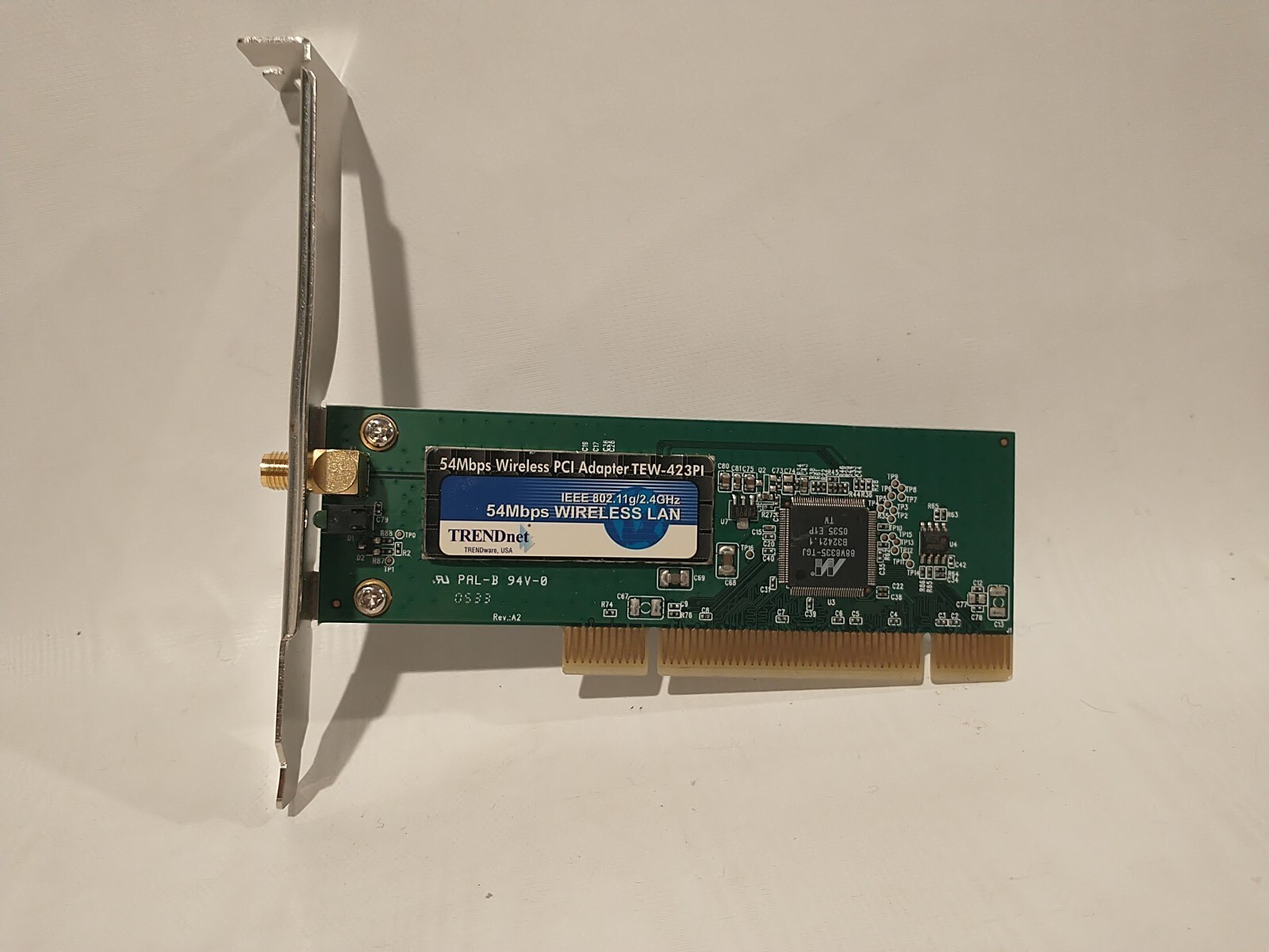 Trendnet USA Wireless Wifi PCI Card Adapter for Internet - (TEW-423PI)