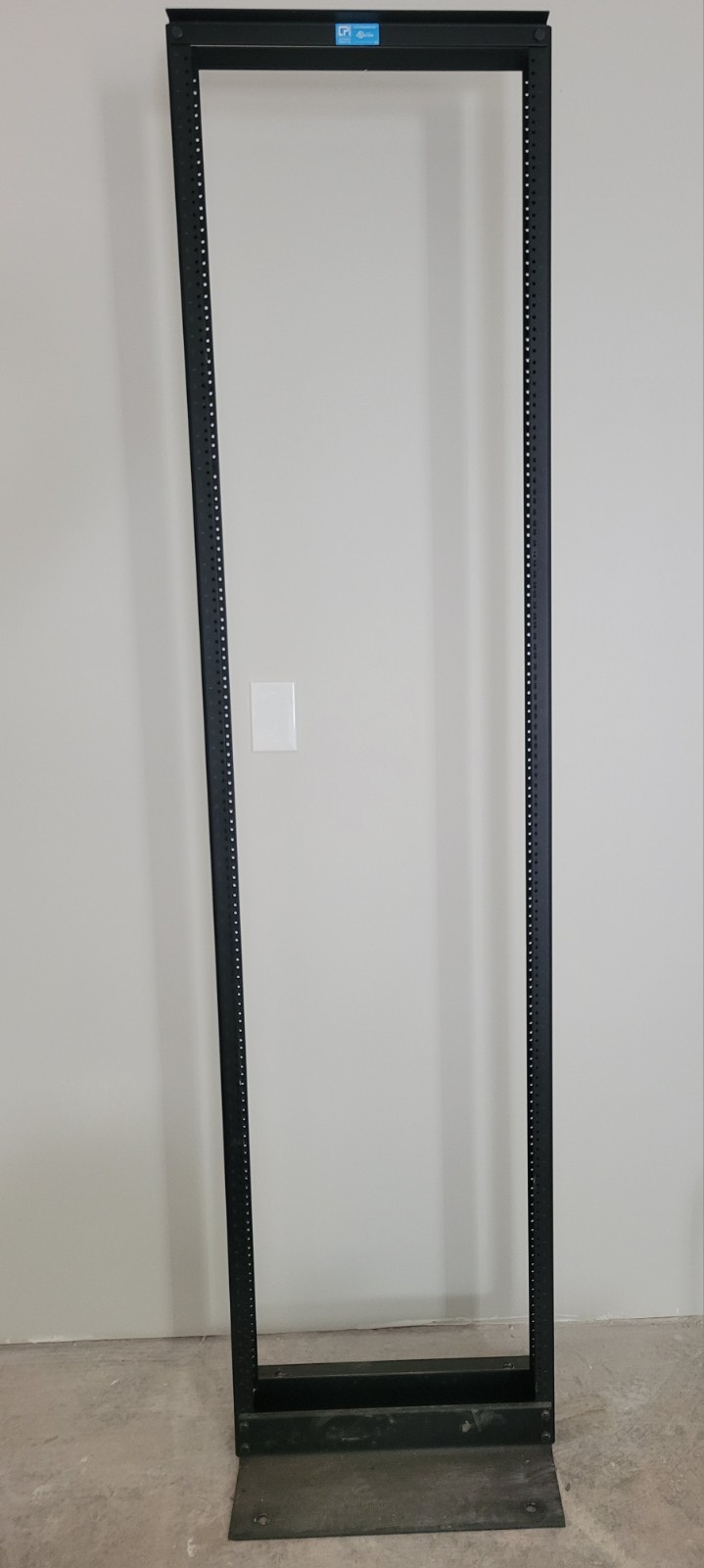 7ft Tall Black Chatsworth 2-Post Open Frame 19" 45u Network Relay Rack 55053-703