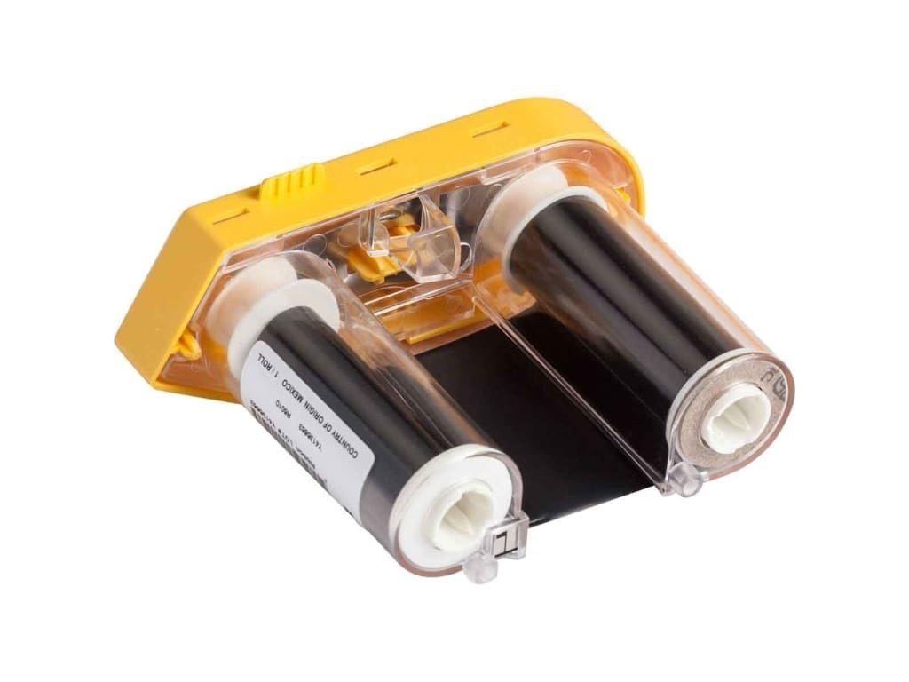 High-Quality Resin Ribbon for BMP61 Printer - 2" x 75' - Durable, Black Printing