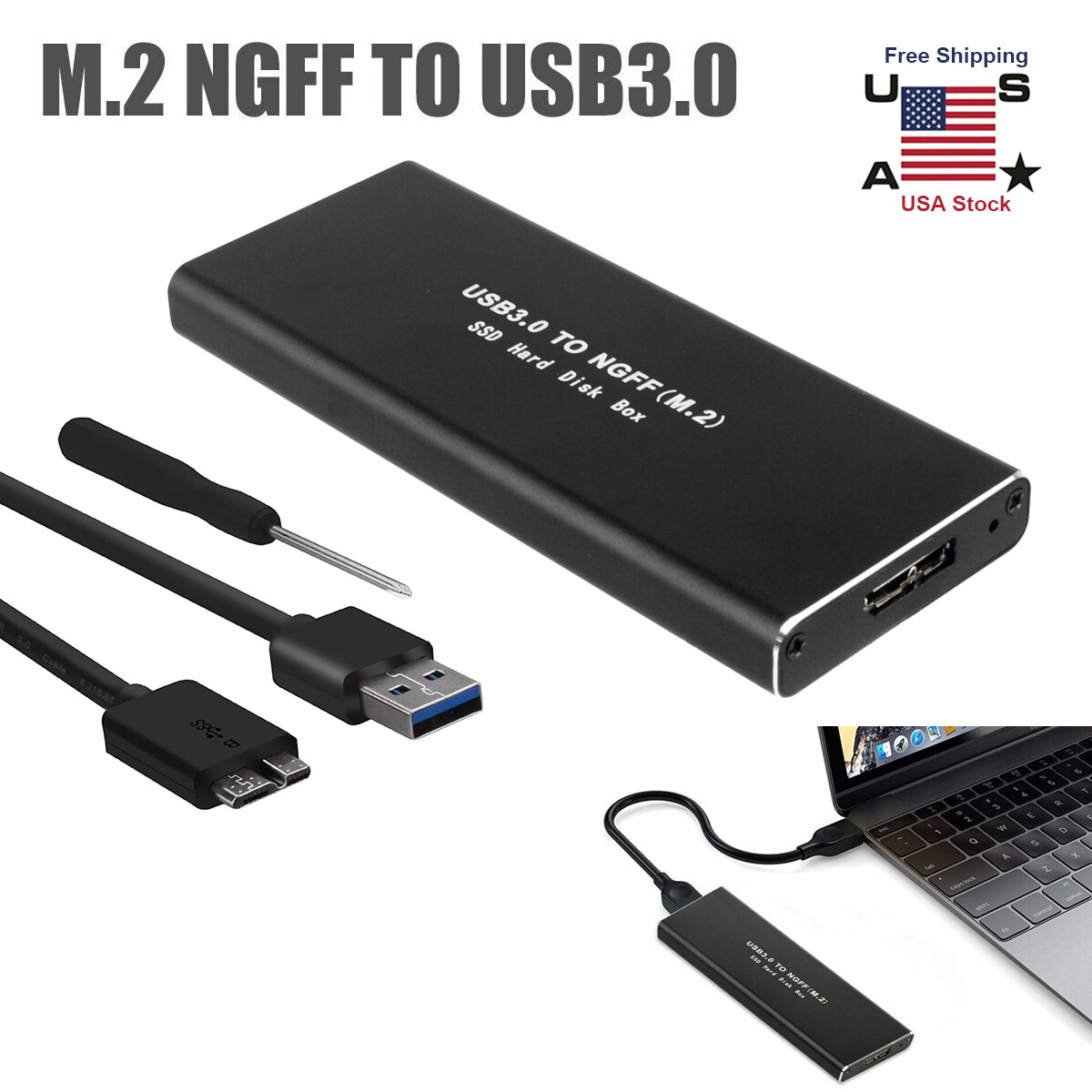 NGFF M.2 To USB 3.0 Transfer PCI-E Riser Card Adapter For Mining Machine