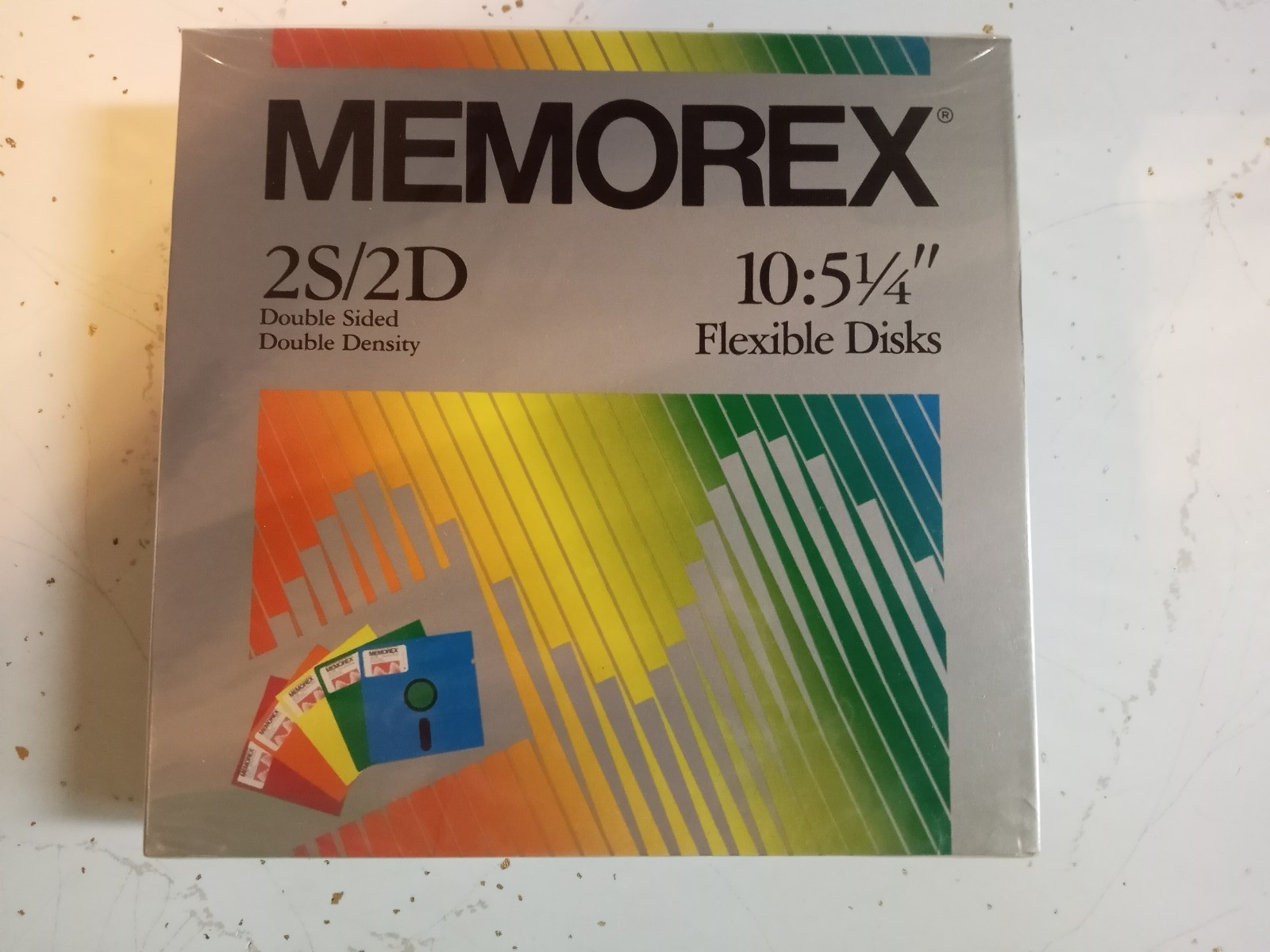 MEMOREX Color Edition 2S/2D Flexible Floppy Disks 5-1/4", 10 Pack New Sealed NOS