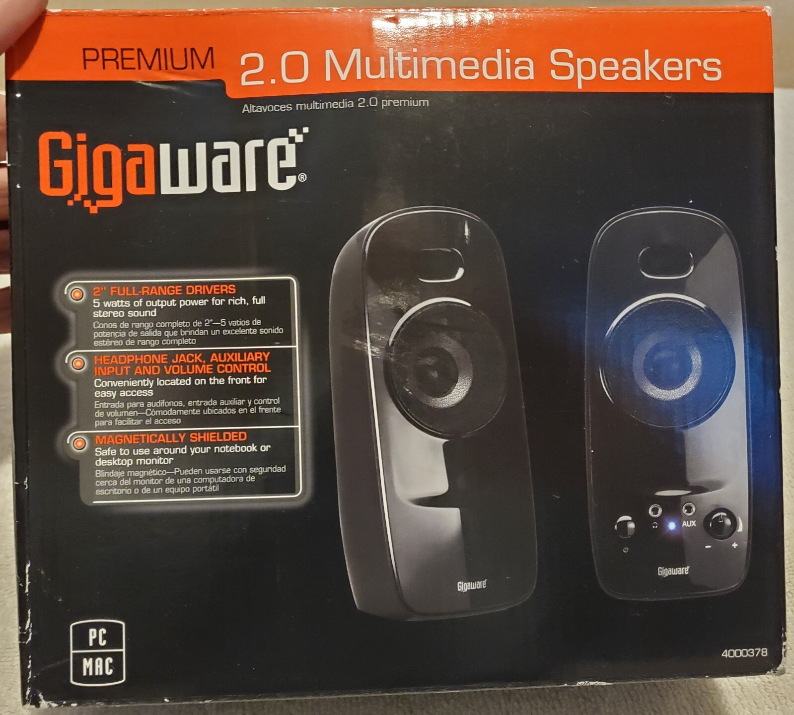 Gigaware 2.0 Multimedia Speakers Brand Model 4000378
