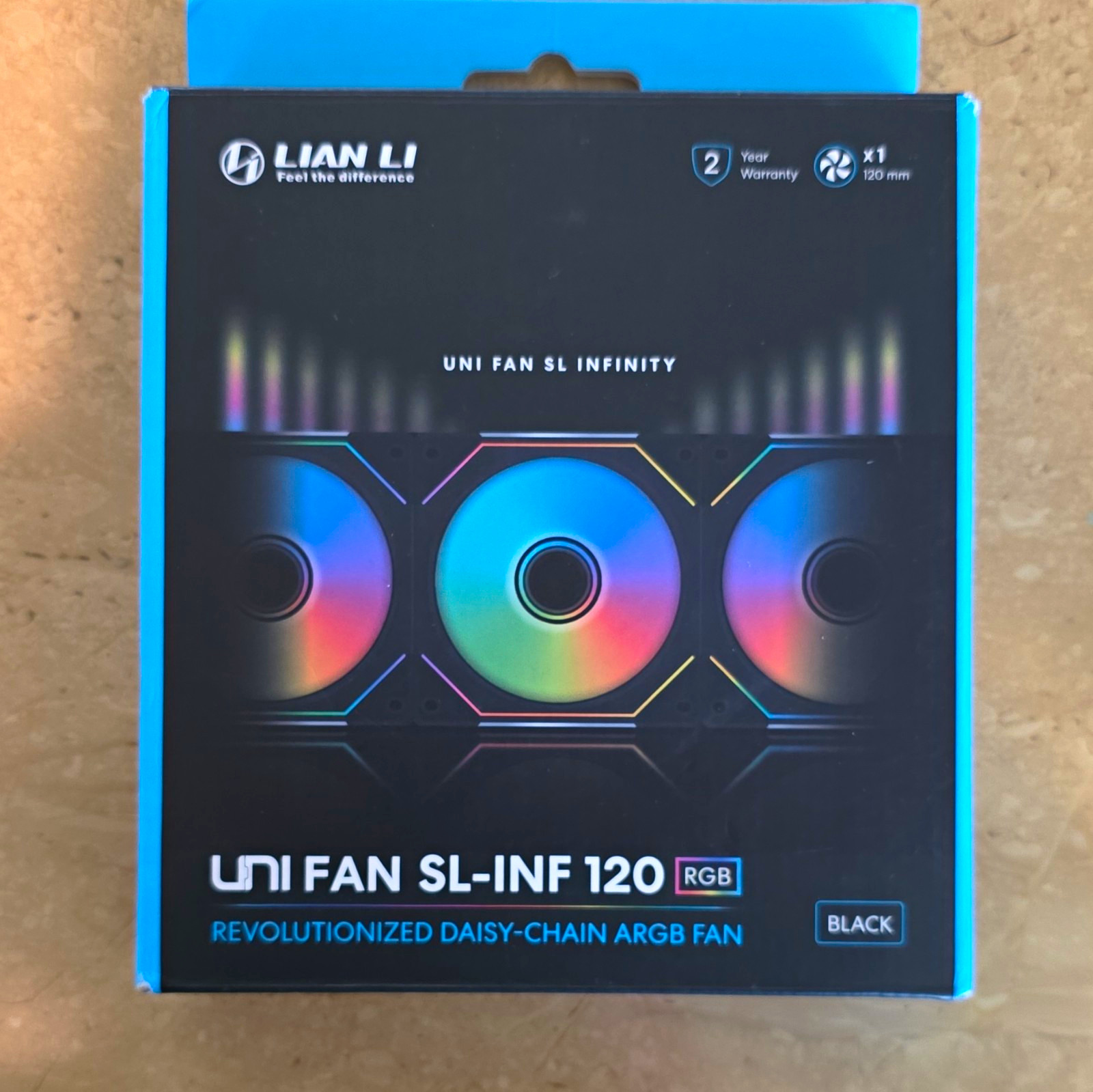 Lian Li UNI FAN SL-INF 120 RGB 120mm Black Case Fan 2-Pack 2100RPM 61.3CFM