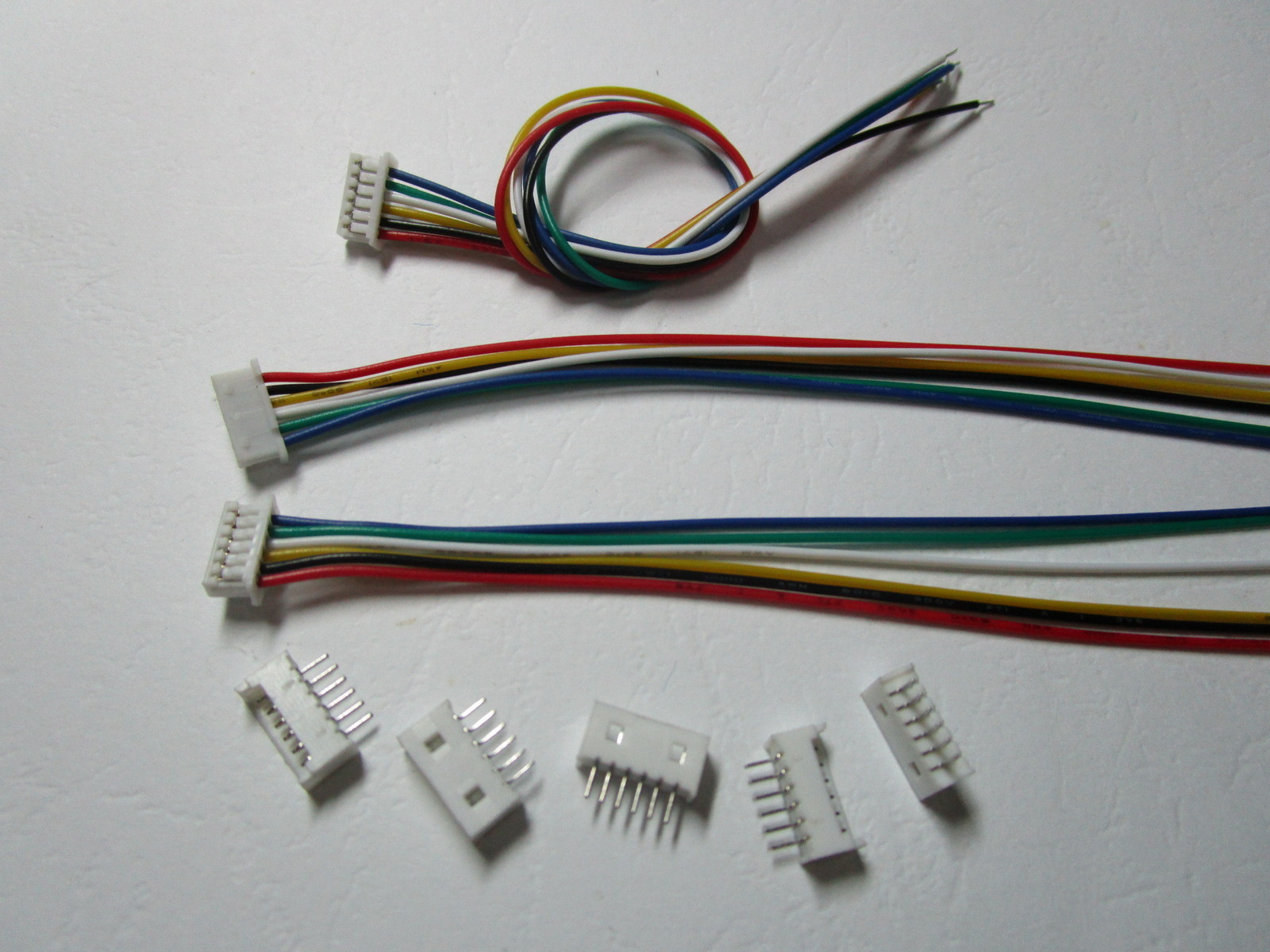 40 sets 1.25mm 6 Pin Male + Female Polarized Connector with 28AWG 5.9inch Leads