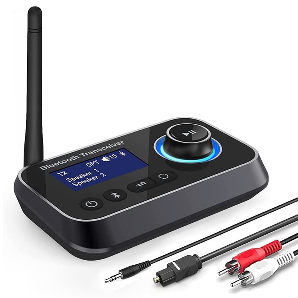 Ainostone Bluetooth 5.3 Transmitter Receiver for 2 Headphones 3-in-1 Audio...