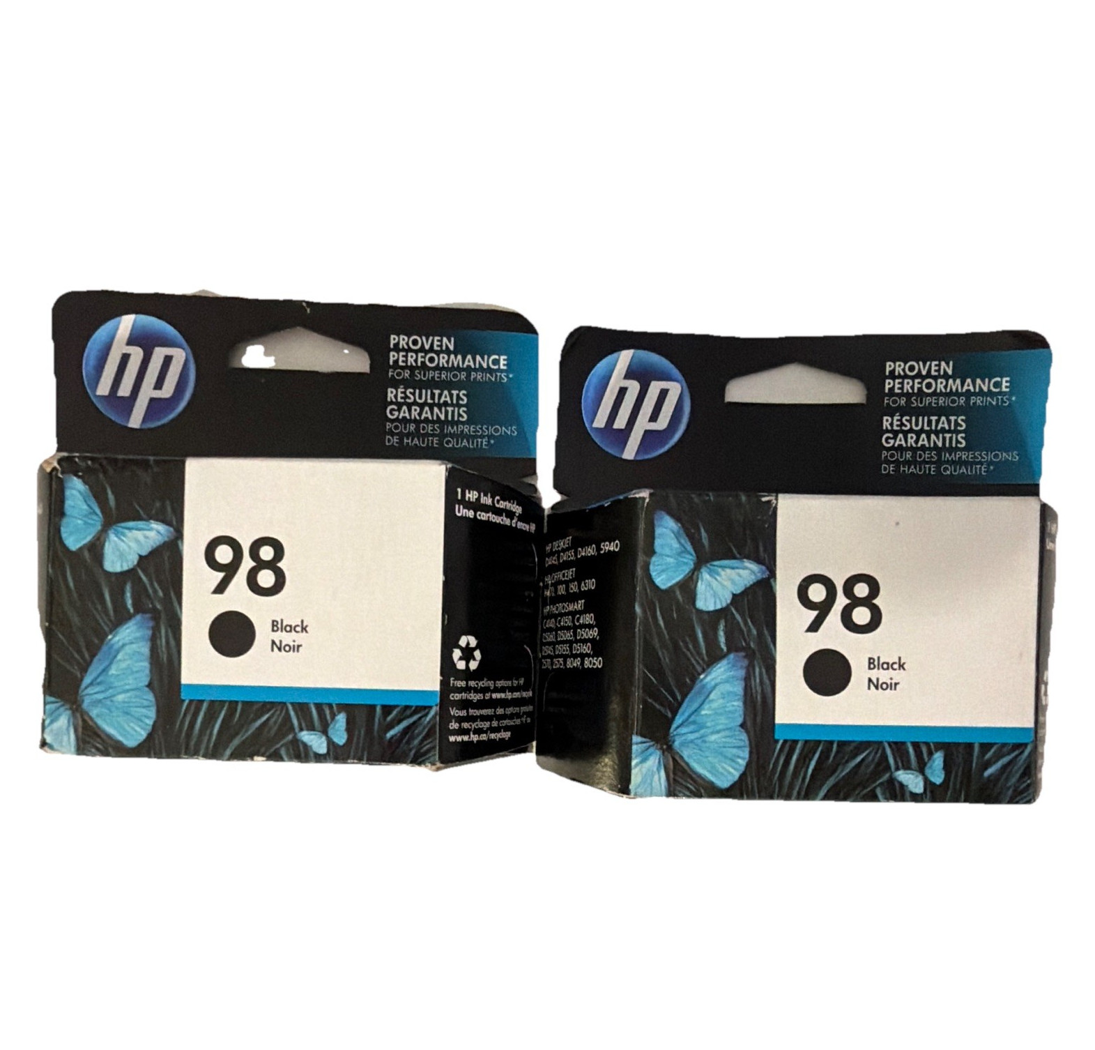 HP 98 Black Genuine/Original Inkjet Ink Cartridges 2-Pack for D4660 D4860