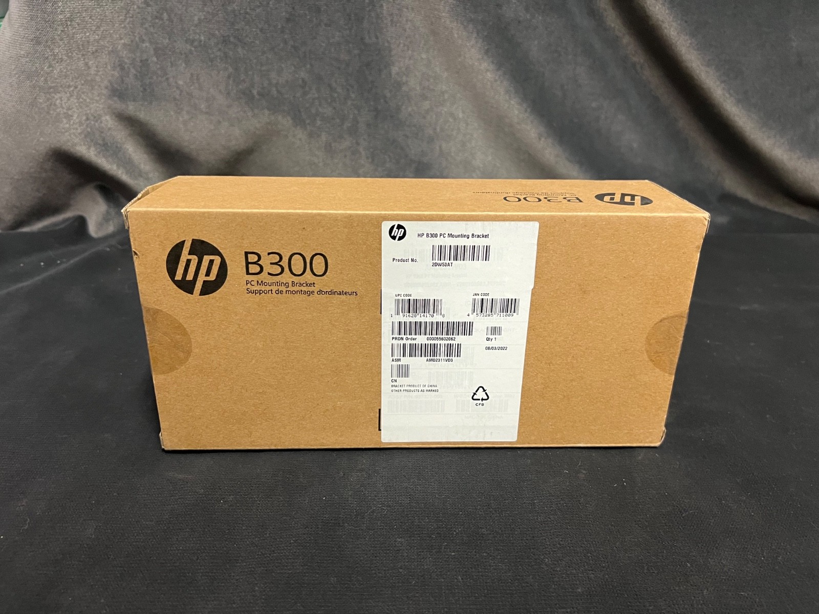 HP B300 Mini PC Mounting Bracket Plate Kit Black - 2DW53AT - NIB
