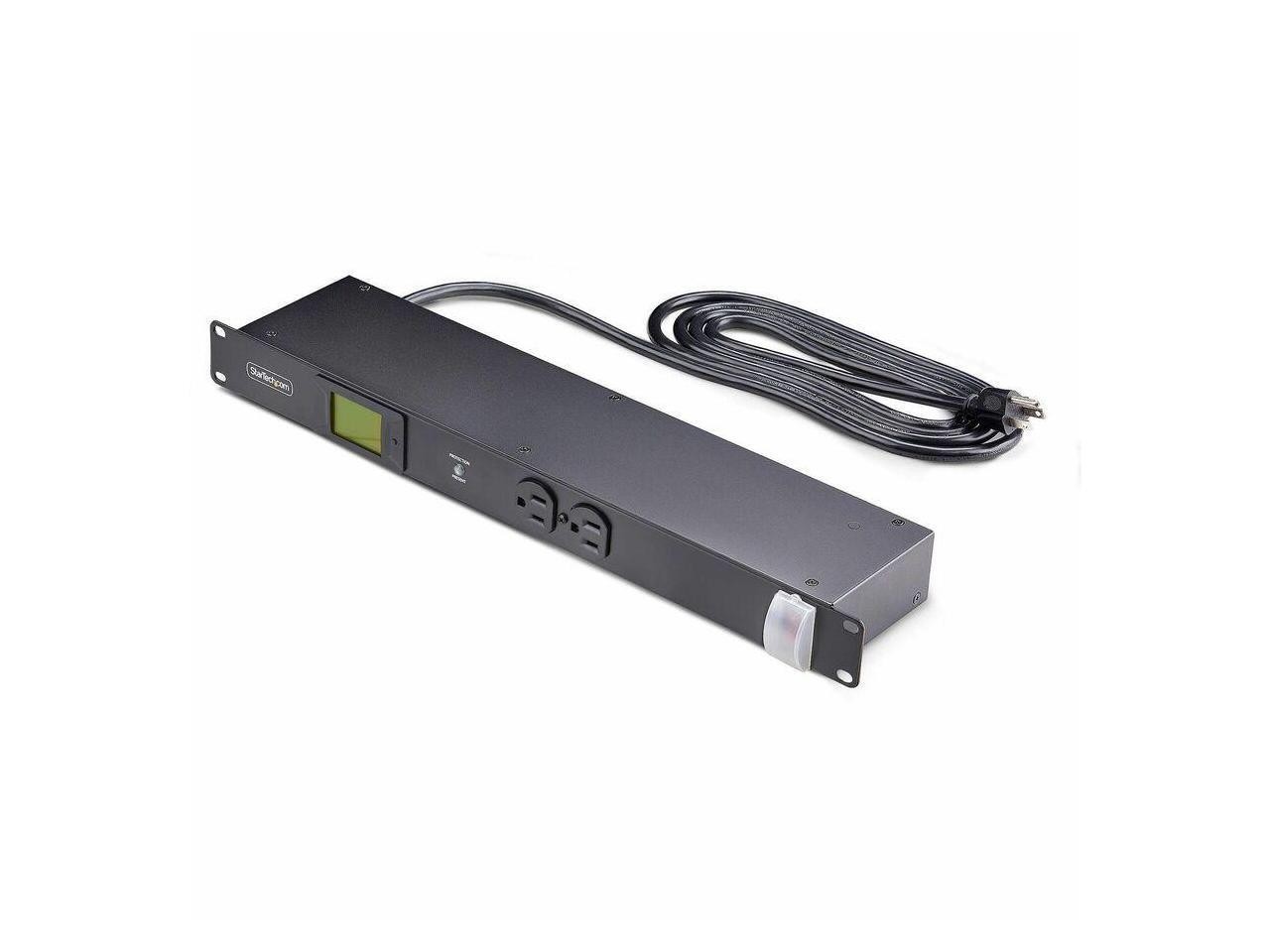 StarTech 8-Outlet Horizontal Rack Mount PDU - 1U Server Power Distribution Strip