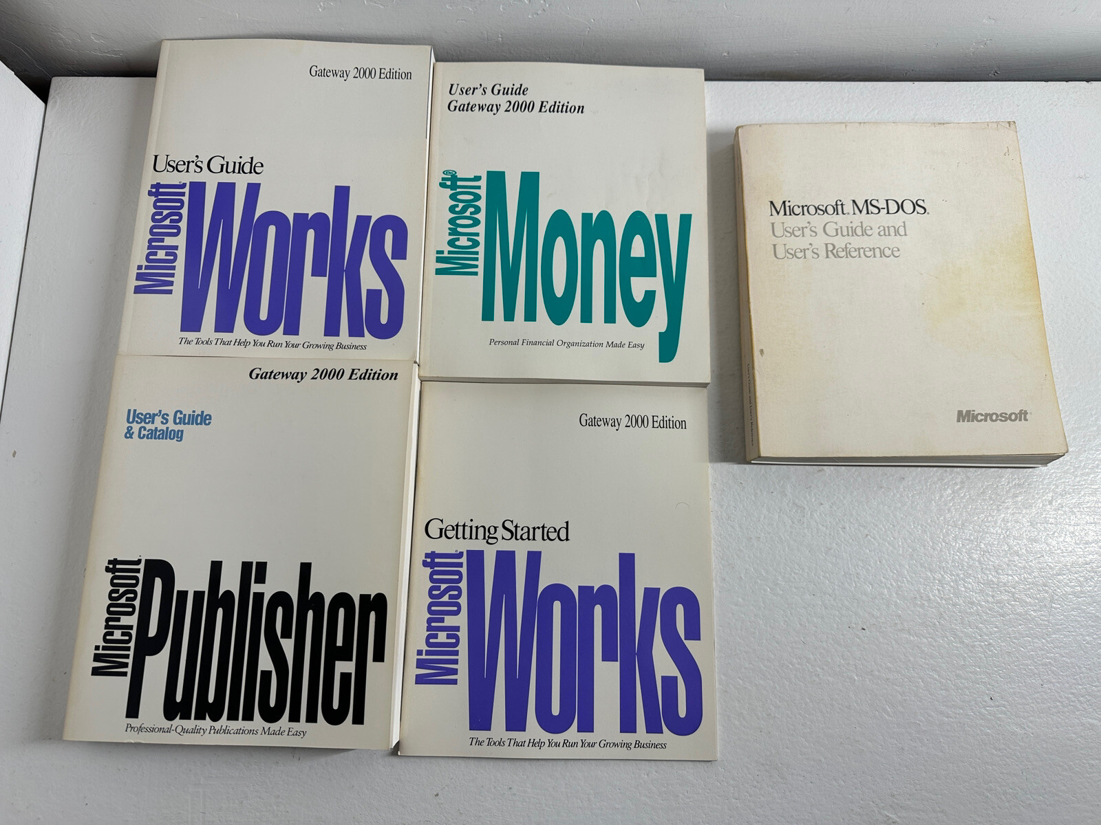 Lot of Vintage Windows User Manuals & Guides. MS DOS Microsoft Official