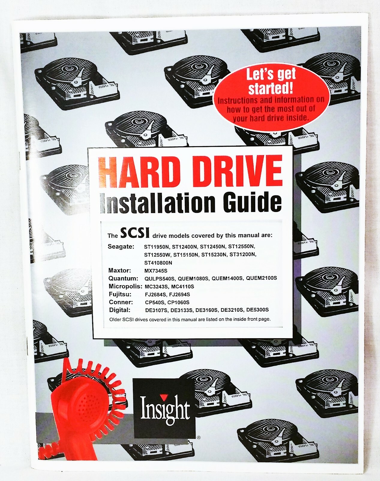 1994 Insight Hard Drive Installation Guide Rev 4 SCSI Seagate, Maxtor, Fujitsu +