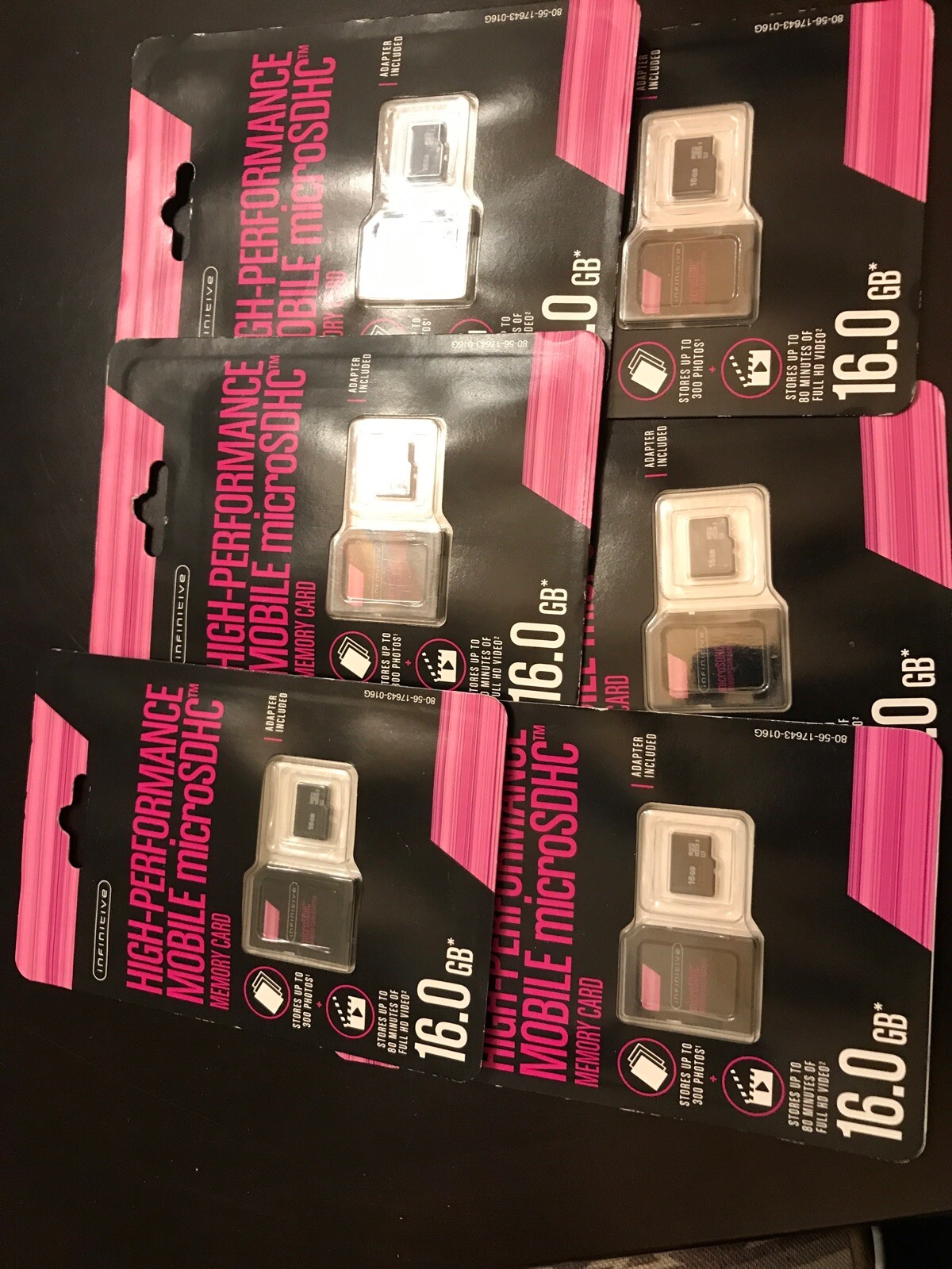Infinitive High Performance Mobile microSDHC Memory Card, 16GB Lot of 6