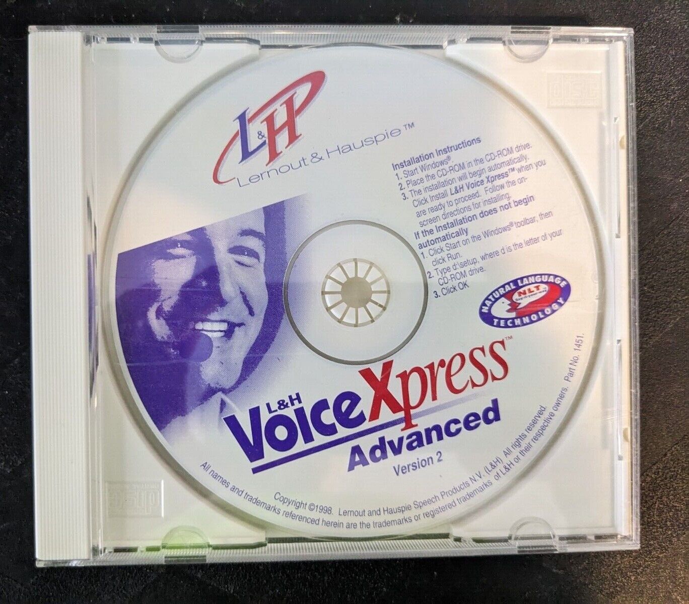 L&H Voice Xpress Advanced Version 2 2000 Windows 95 98 1998 CD Only