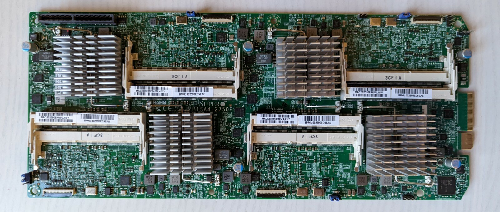 Supermicro B1SA4-2750F Intel Atom server Blade - 2.4 GHz MBI-6418A MBI-6418-T7H