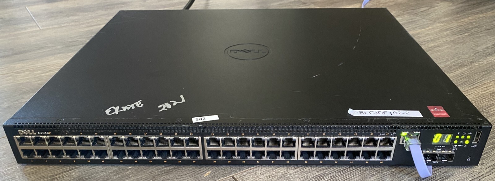 Dell N2048P 48 Port Managed Network Switch Includes Rack Ears RESET+PORTS TESTED