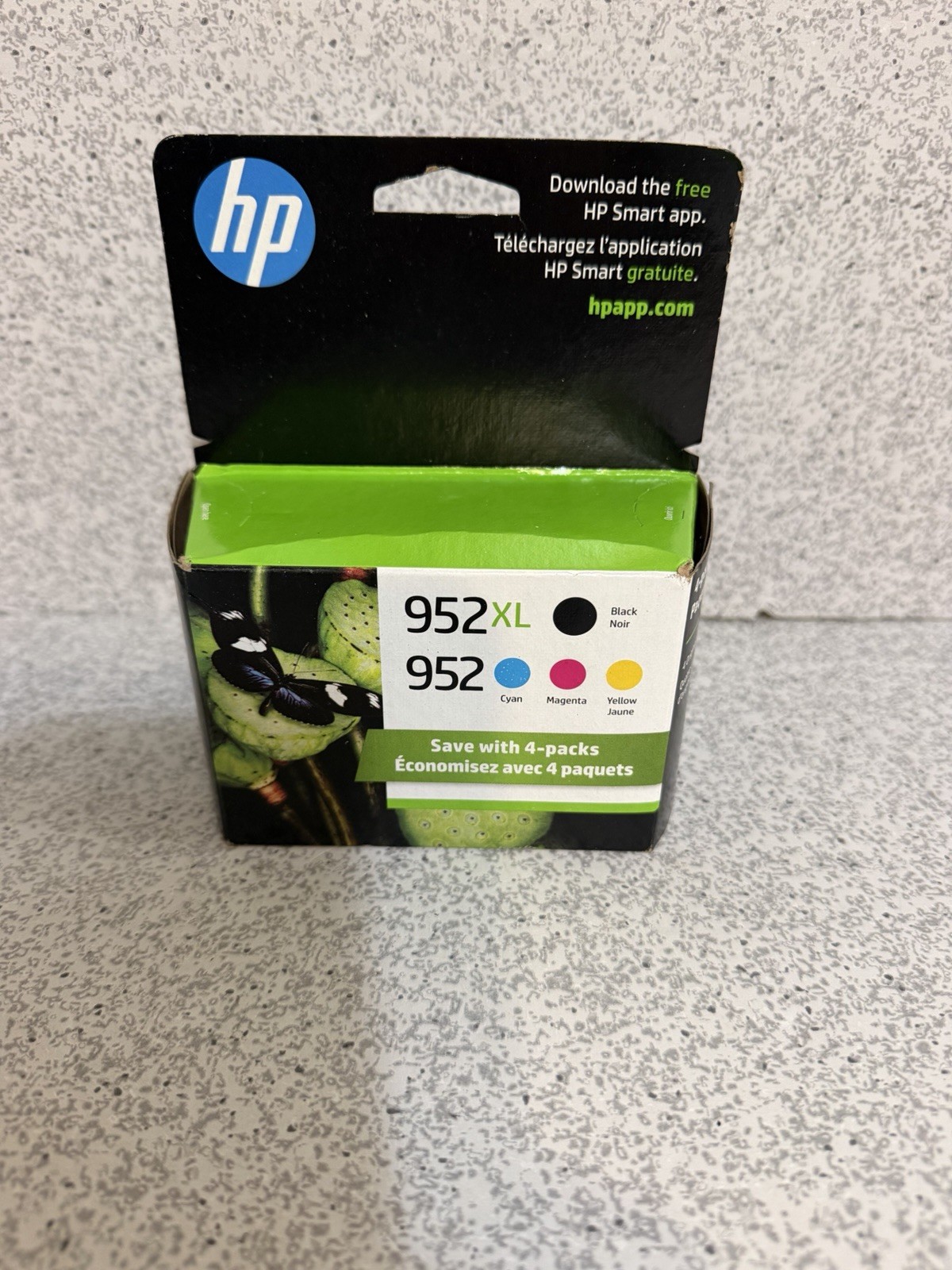 HP N9K28AN Black Cyan Magenta Yellow Ink Cartridge Genuine EXPIRED JUN 2024
