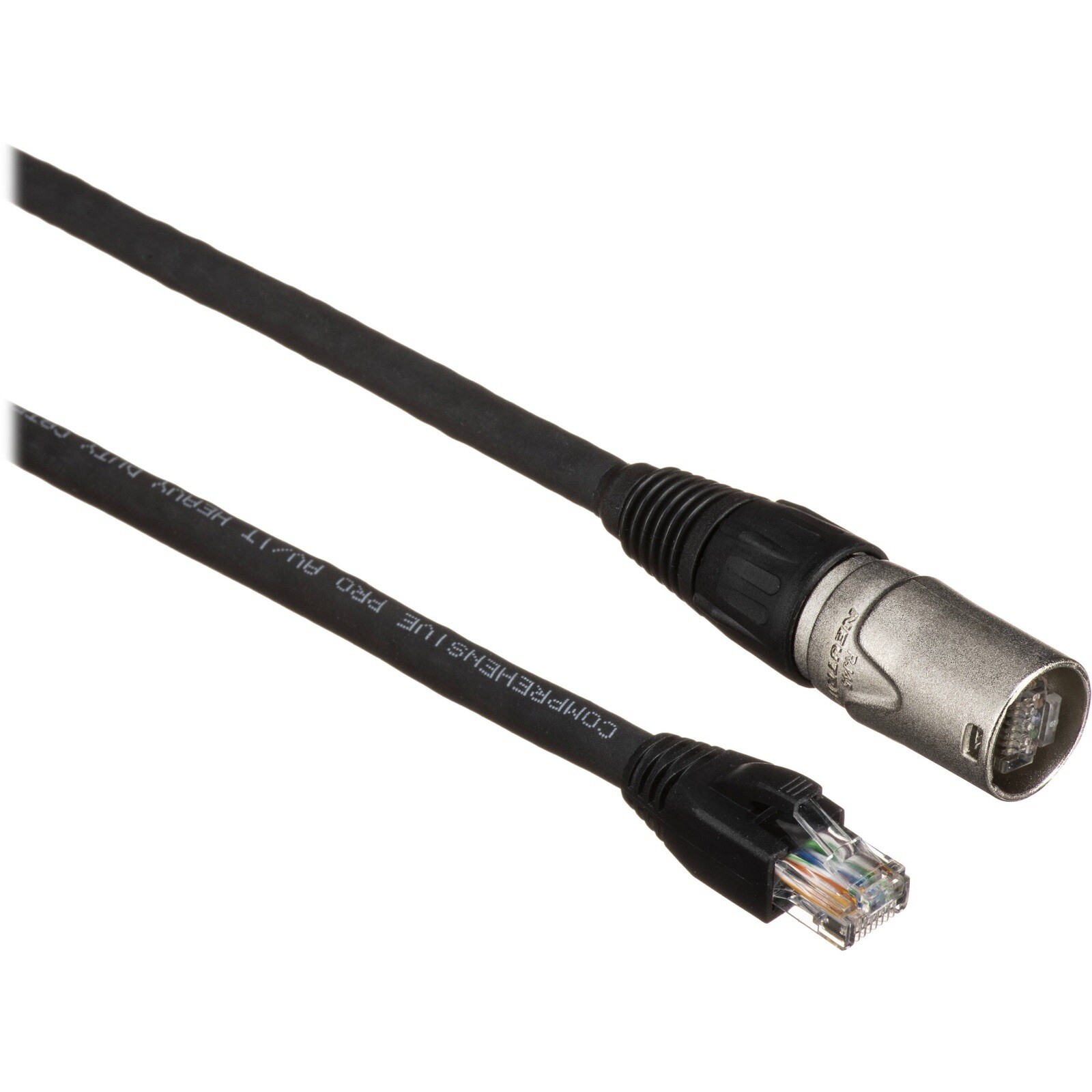 Comprehensive Pro AV/IT CAT6 Ethercon to RJ-45 Heavy Duty Patch Cable 50', Black