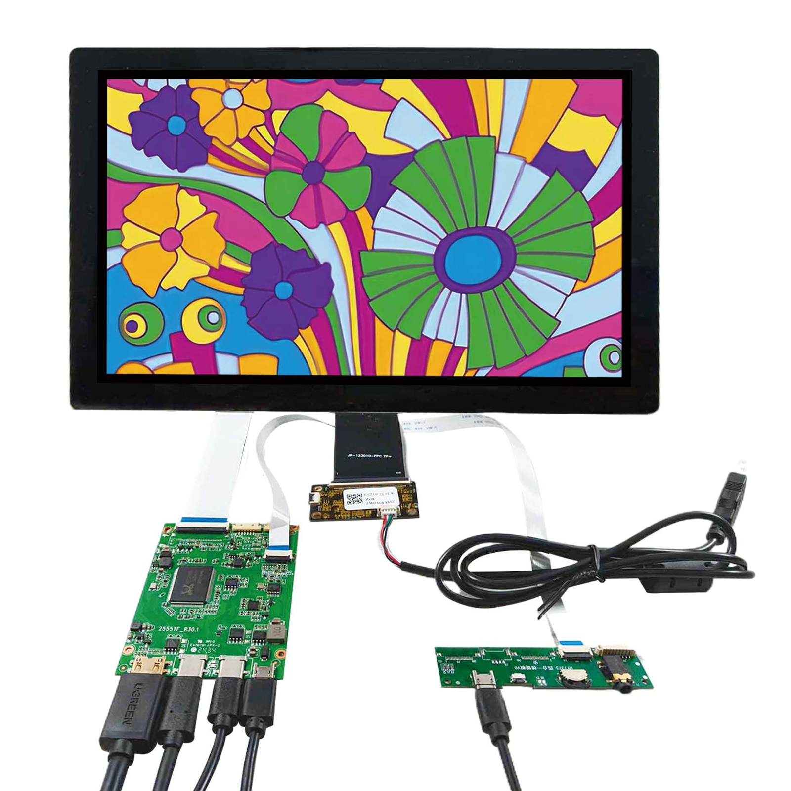 Mini HD USB C LCD Controller Board 11.6inch 1920x1080 Capacitive Touch LCD