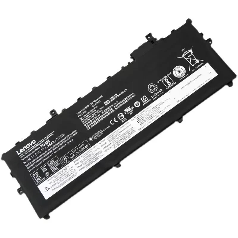 Genuine 01AV430 Battery 57Wh for Lenovo ThinkPad X1 Carbon 5/6 th Gen SB10K97586