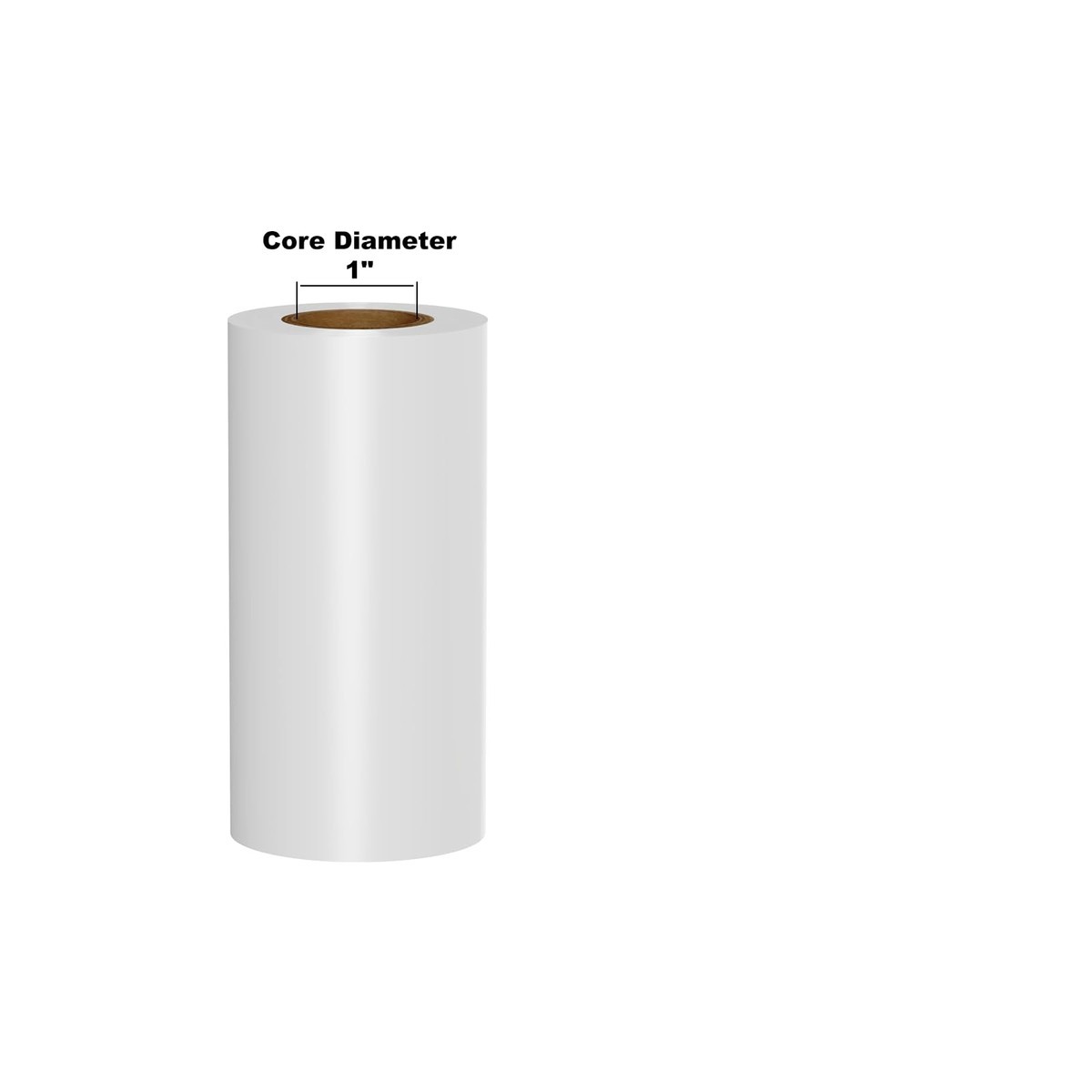 Kingston 32-430492-WHT Premium Ink Ribbon 1" Core White 4.3" x 492'