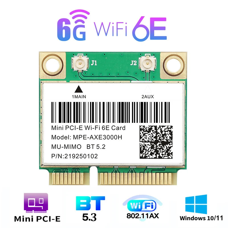 WiFi 6E AX210HMW Bluetooth 5.3 Wifi Card For Intel AX210 AX200 Wireless Adapter