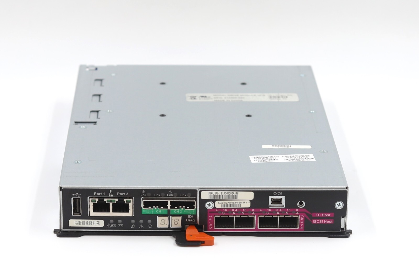 NetApp Quad-Port 16GB FC iSCSI E-Series Controller Module FRU P/N: E-X561202A-R6