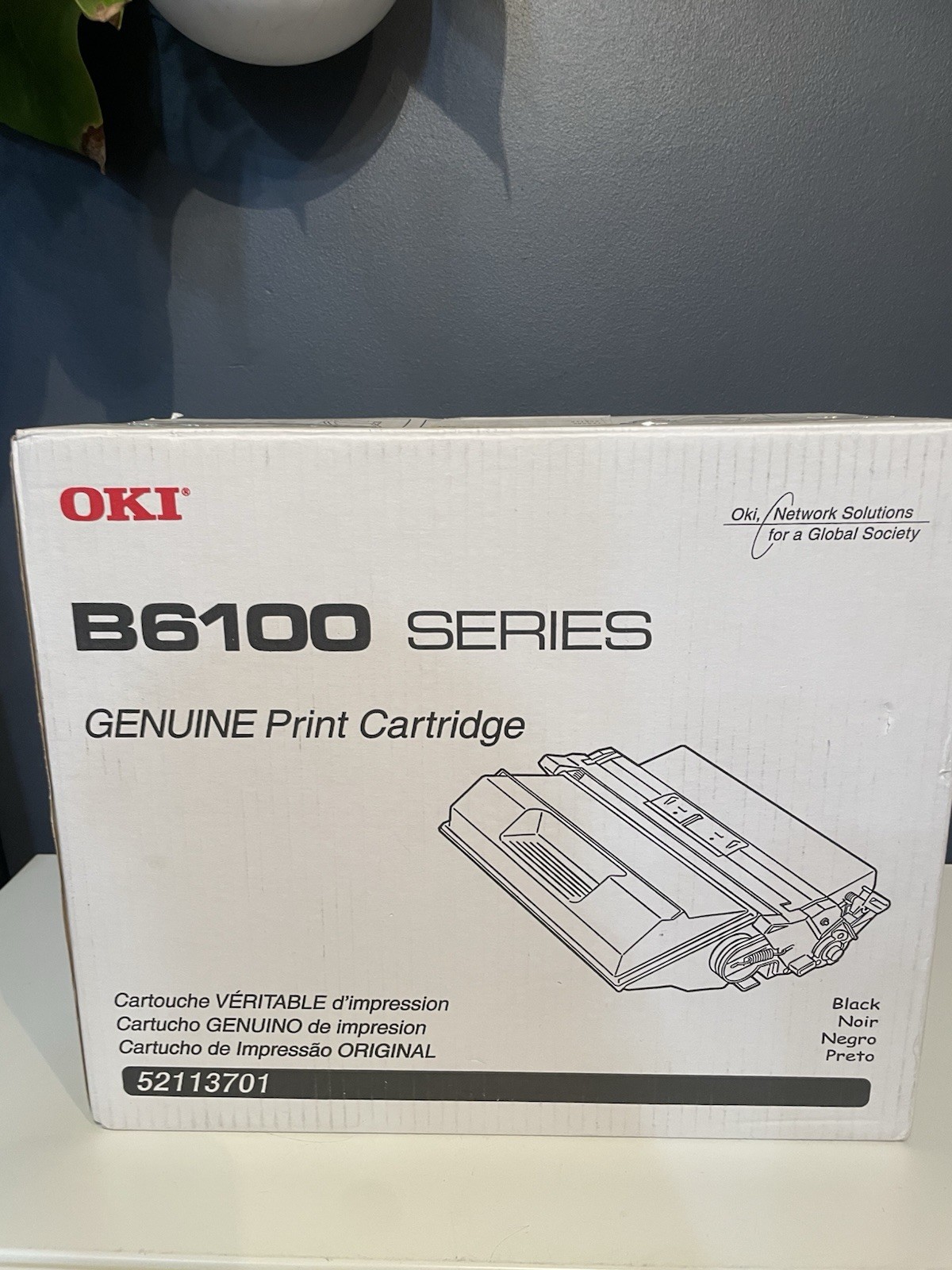 OKI B6100 Series Toner Cartridge 52113701 Black Genuine OEM B6100 Printer