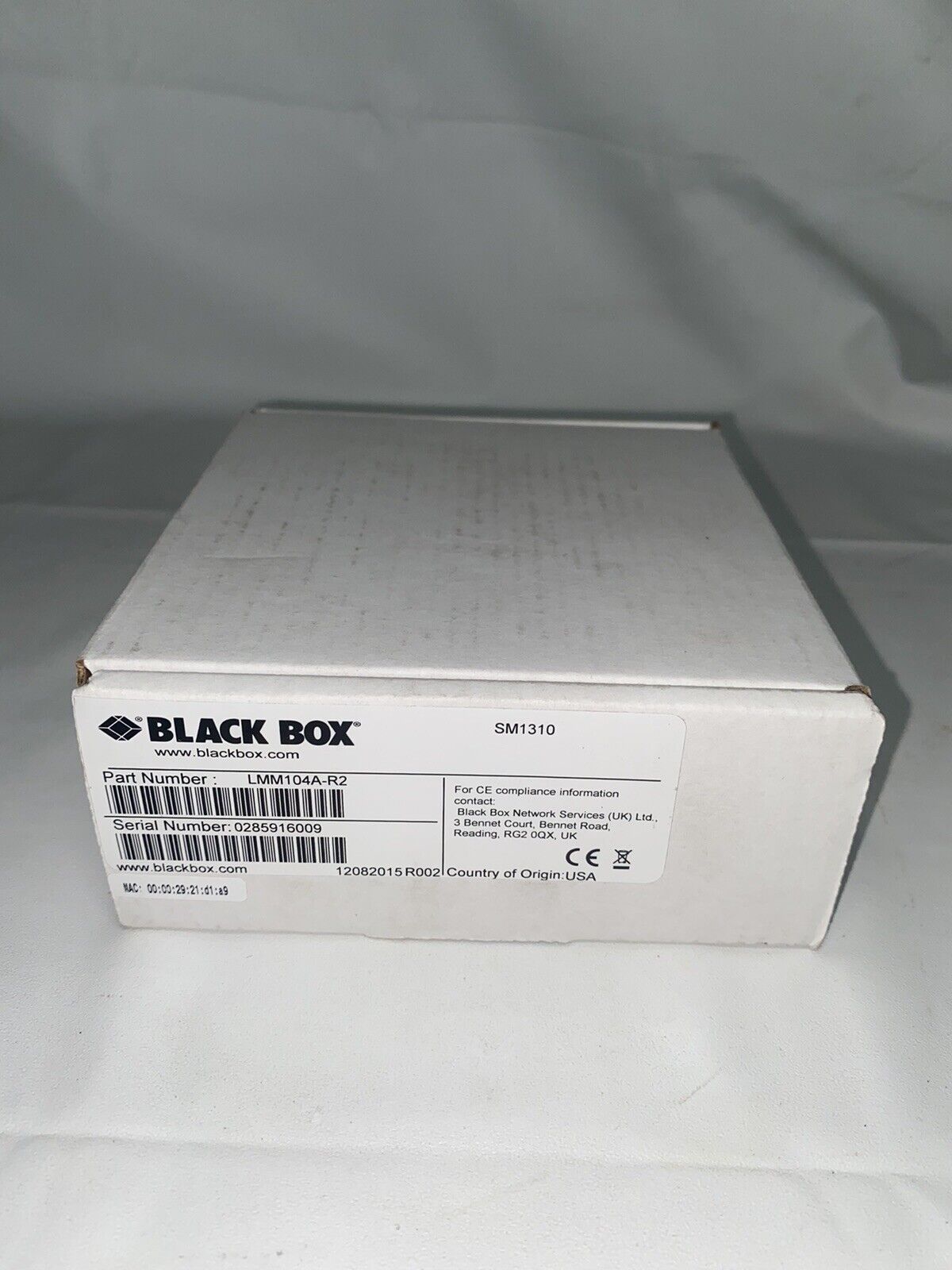 Black Box LMM104A-R2, LMM100 Transceiver/Media Converter, LMM104A-RS, New