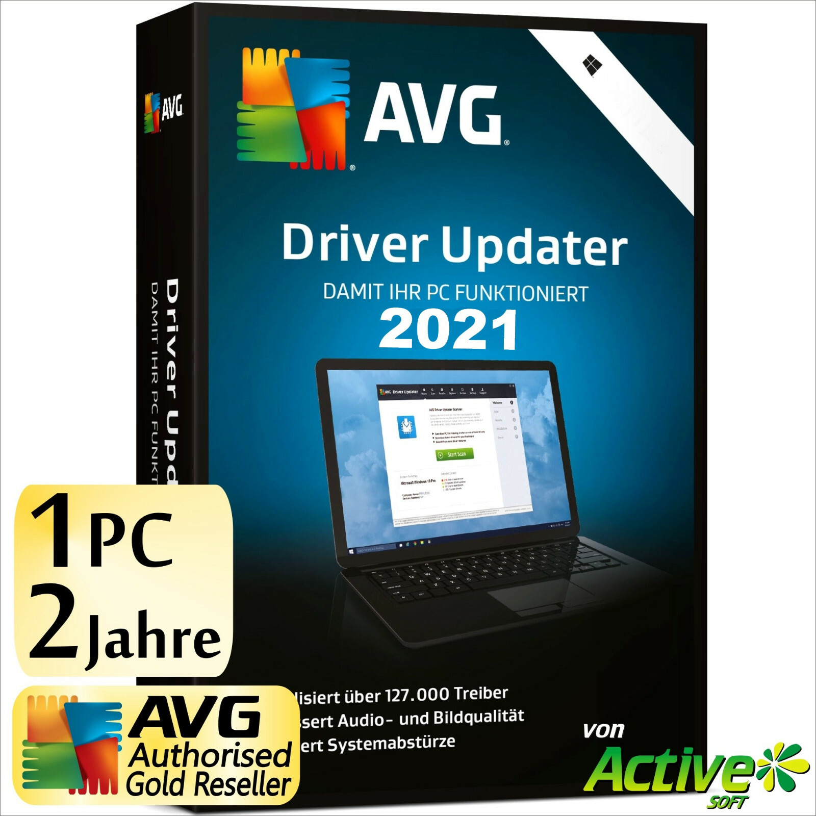AVG Driver Updater 2026 1 PC 2 Years | FULL VERSION/Upgrade | Driver DE License