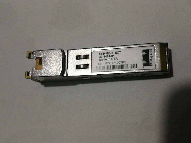 Cisco SFP-GE-T 1000Base-T RJ45 Copper 100M SFP Transceiver Module 30-1421-01/02