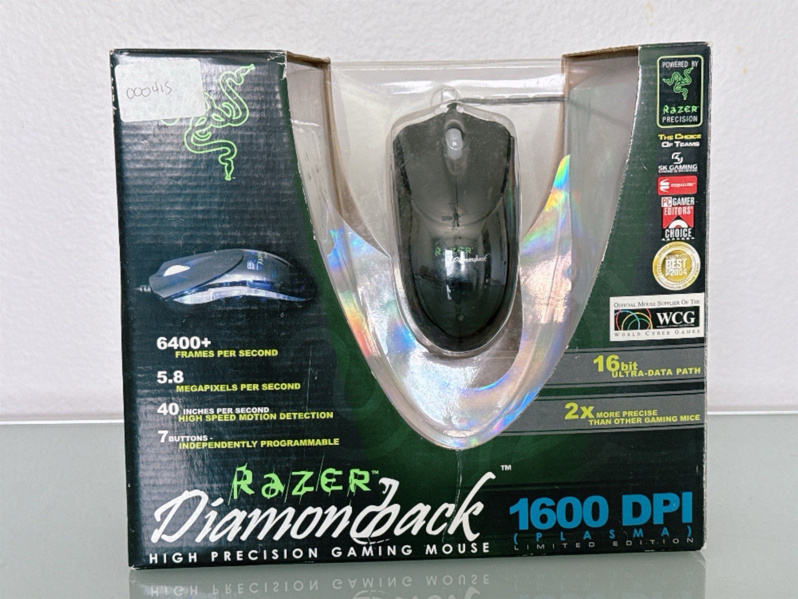 Razer Diamondback - RZ-1600P DPI Optical Wired Gaming Plasma Blue  - Tested