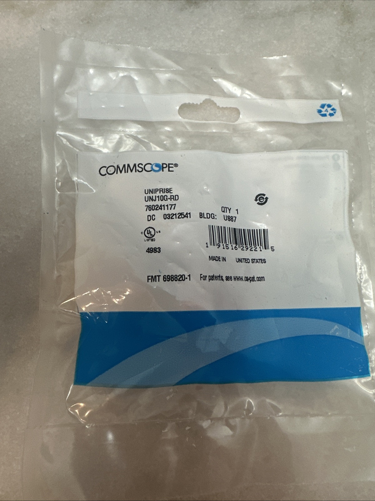 Commscope Uniprise UNJ10G-RD 760241177