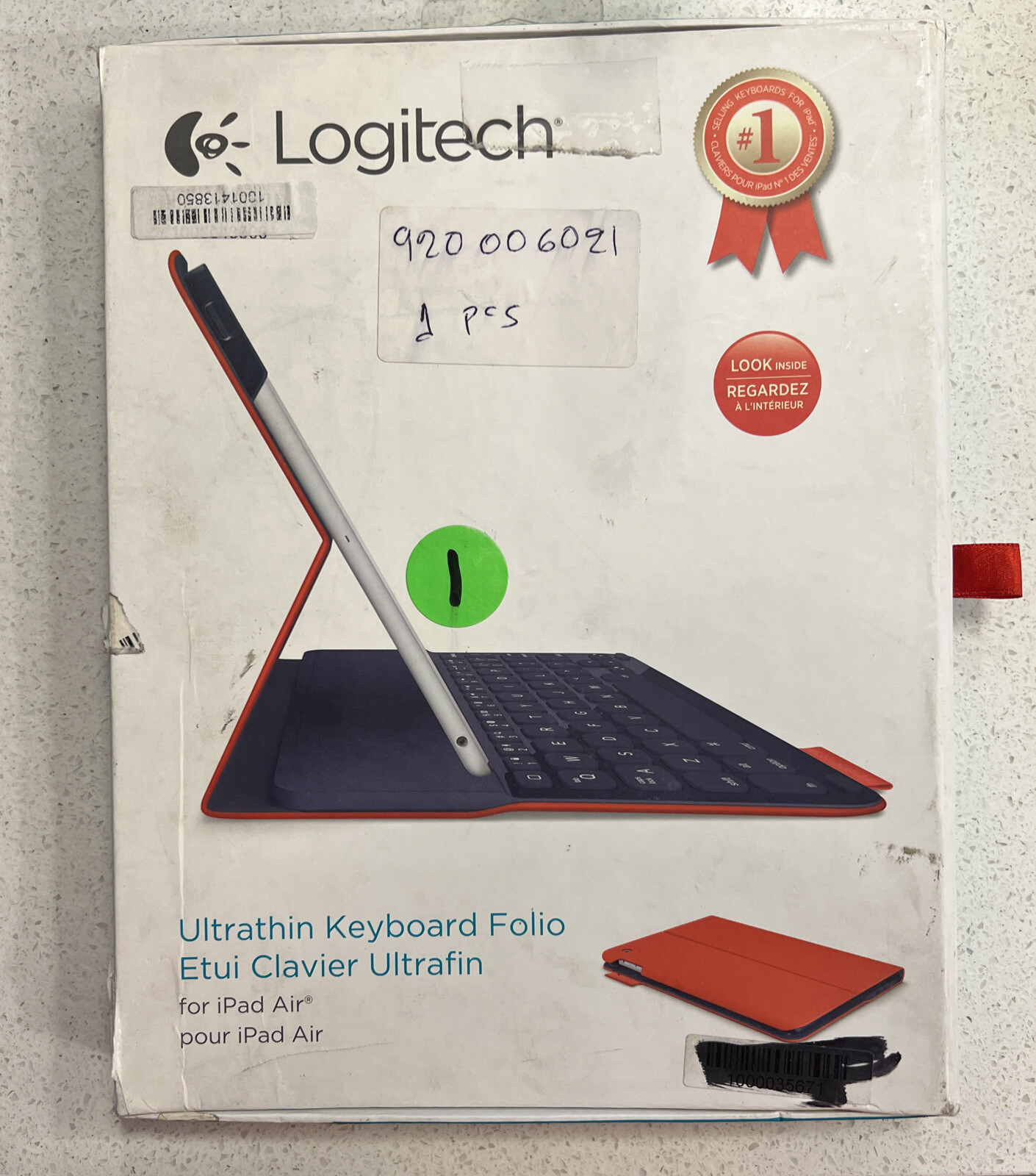 Logitech Ultrathin Portfolio Keyboard Folio Case for Apple iPad Air - Mars Red