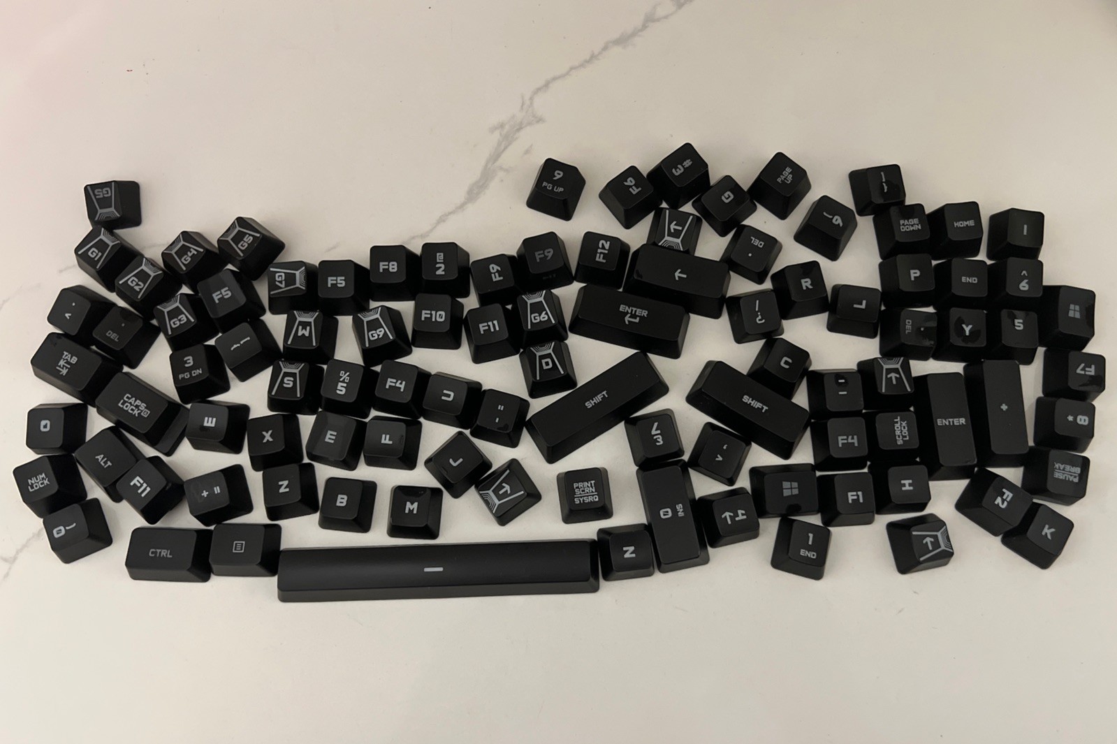 OEM key caps for Logitech G910 Orion Spectrum RGB Mechanical Gaming Keyboard