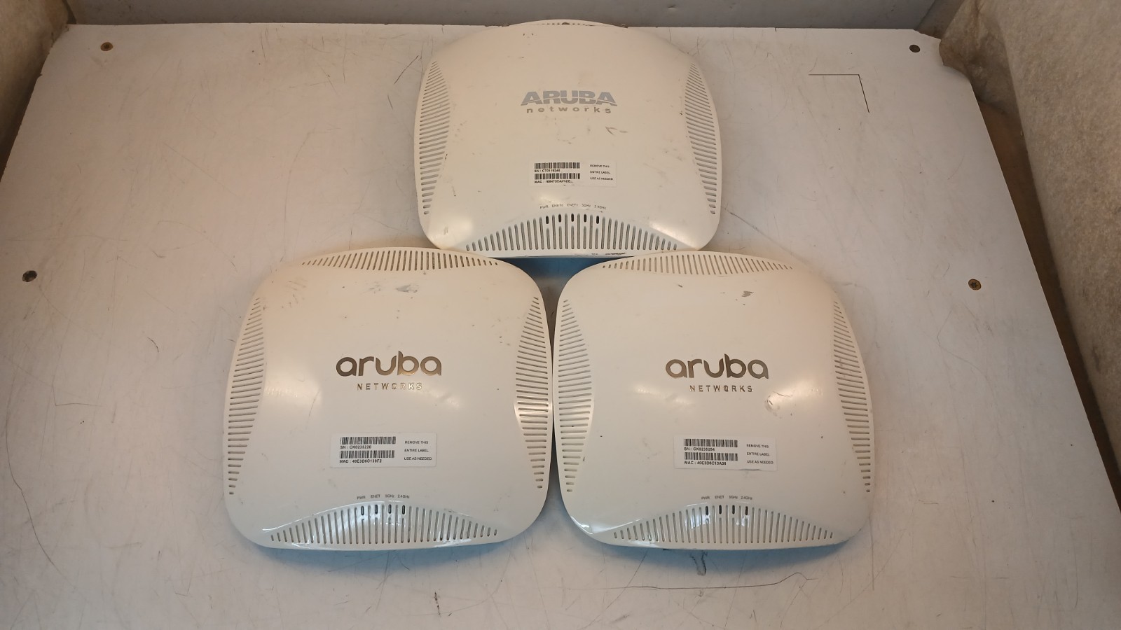 Mixed Lot of 3 Aruba Access Points *TESTED WORKING* *READ*