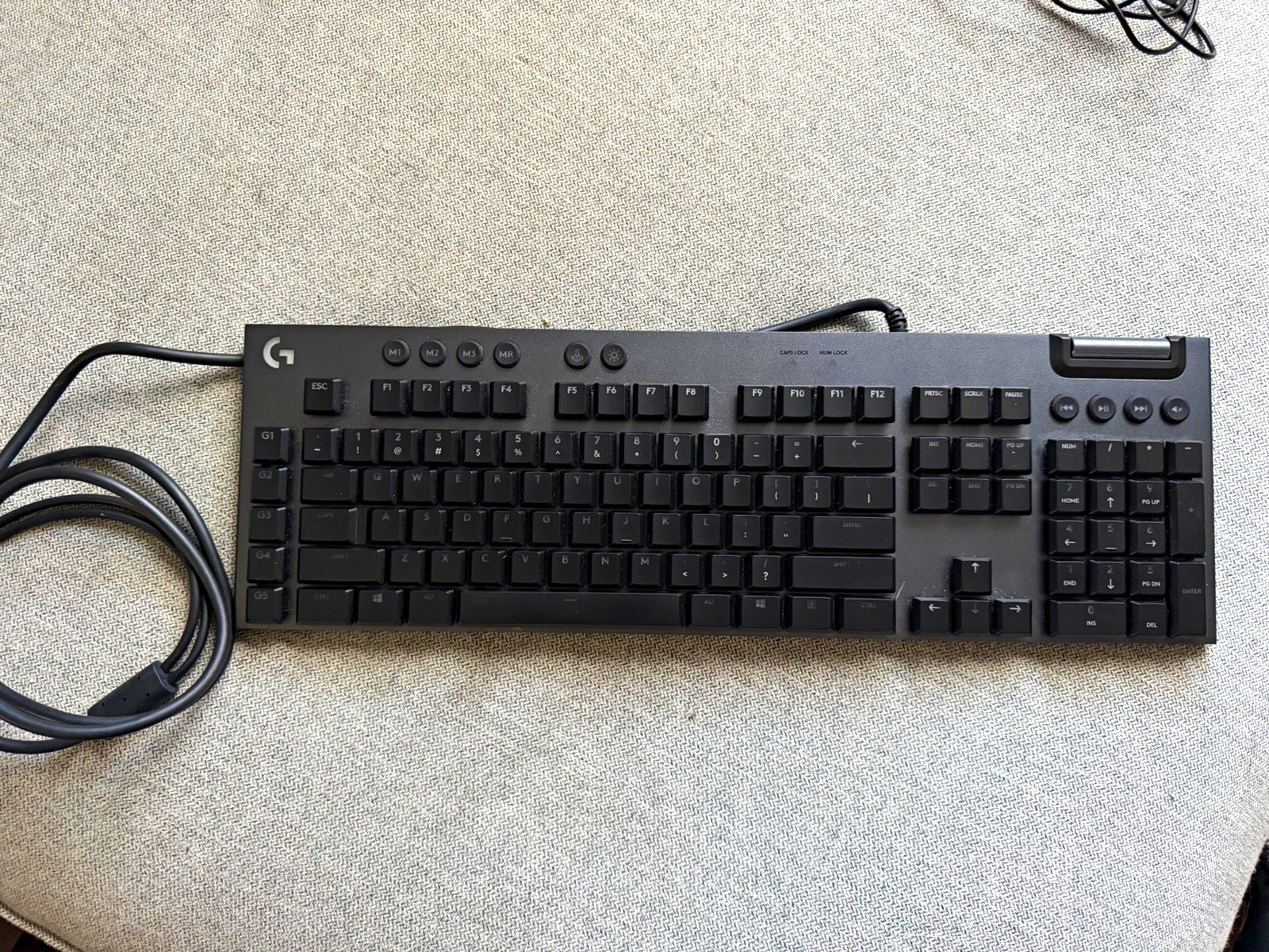 Logitech G815 Wired Gaming Keyboard Black QWERTY English Multimedia