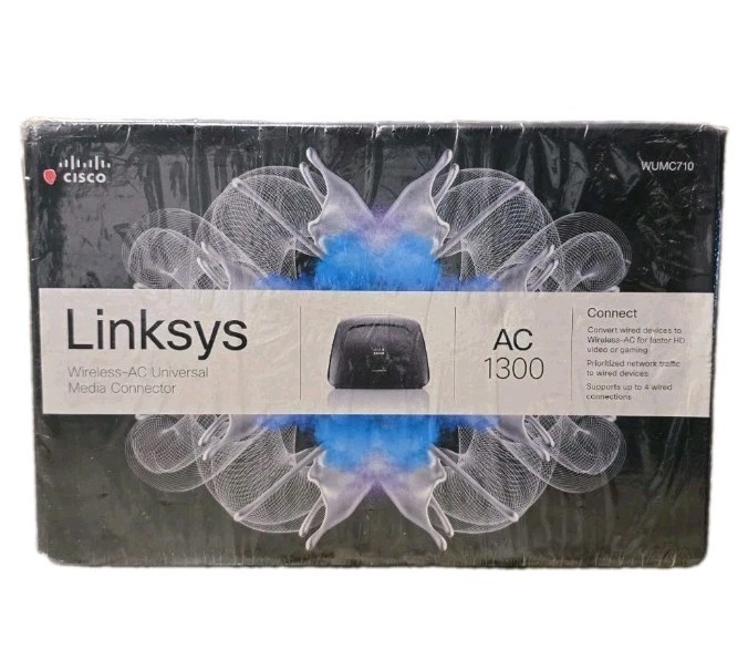 CISCO Linksys AC1300 Wireless-AC Universal Media Connector WUMC710 Sealed