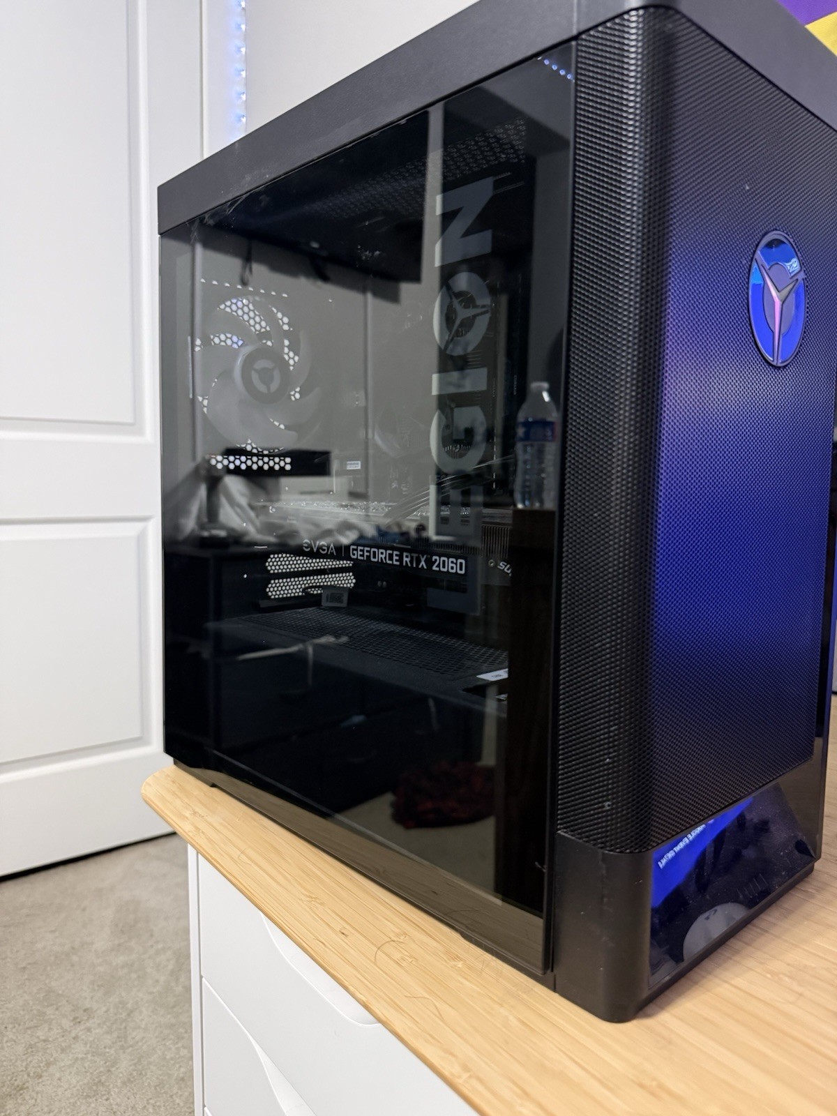 Lenovo Legion Gaming Tower Desktop PC Black GeForce RTX 2060 SUPER HDMI DP