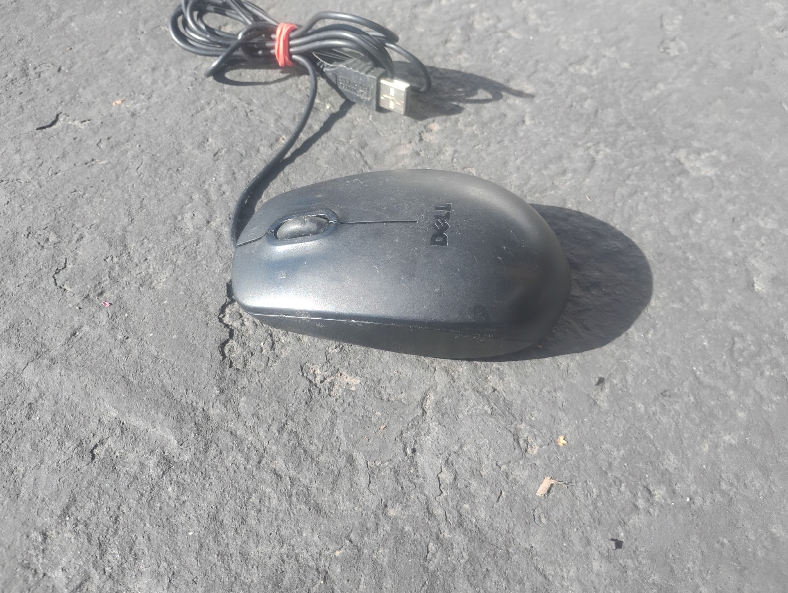 Dell USB Wired Scroll Mouse Mice - Black