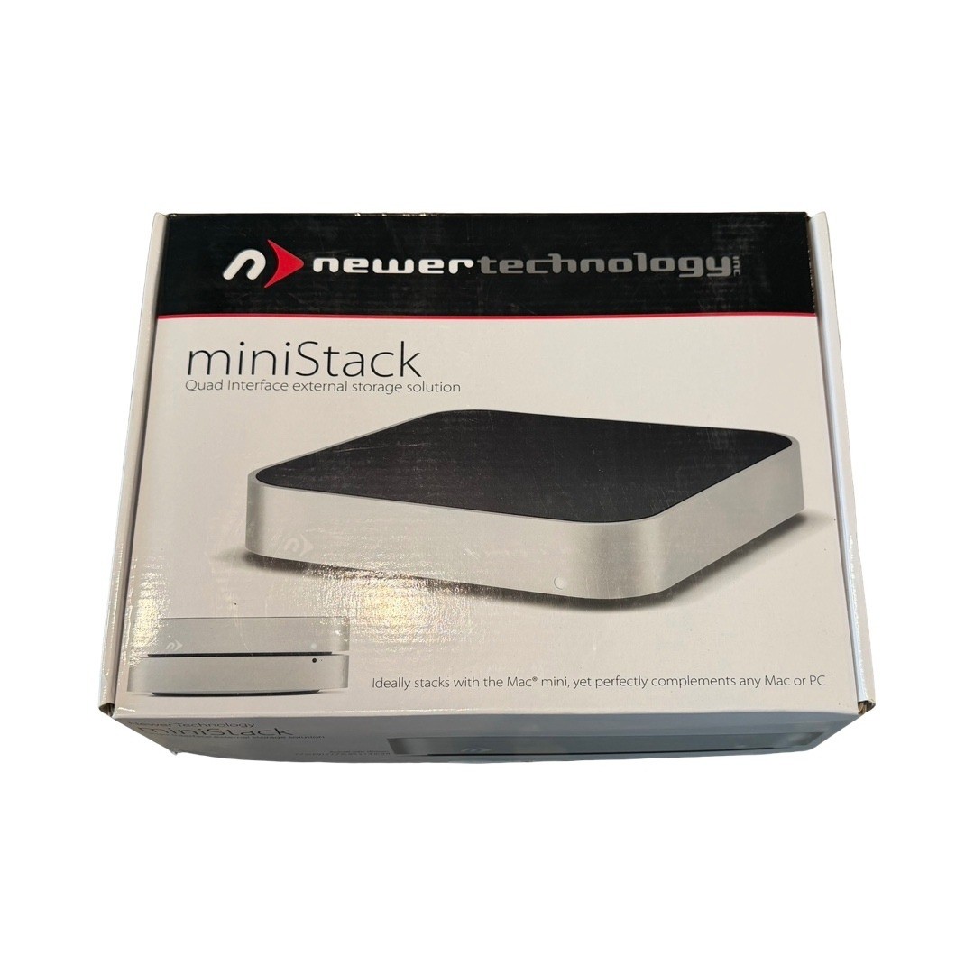 Newer Technology miniStack Quad Interface External Storage NWTFWU3ESMS4 Silver